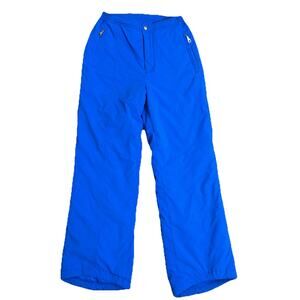 Fila Snowboard Pants Women's 10 Blue Ski Winter Elastic Waist Lined Snowshoeing